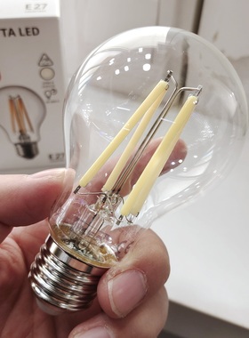 宜家 E27 2.2W 1.1W球形LED灯泡 透明大螺口2200K 2700K 国内代购