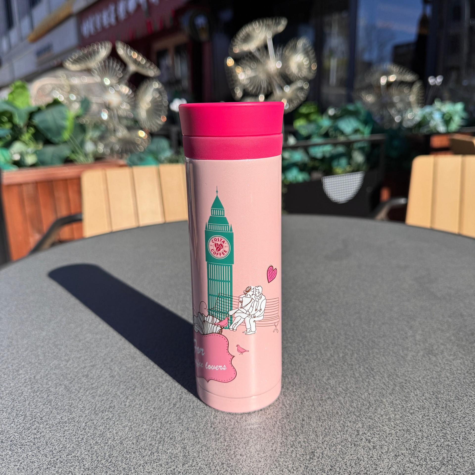 膳魔师COSTA粉色大本钟保温杯
