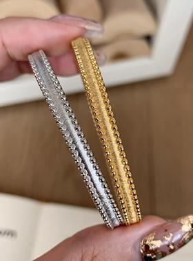 亮面拉丝手镯其他家合金女