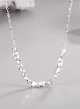 简约冷淡风碎银几两项链女vintage个性百搭颈链小众设计感锁骨链