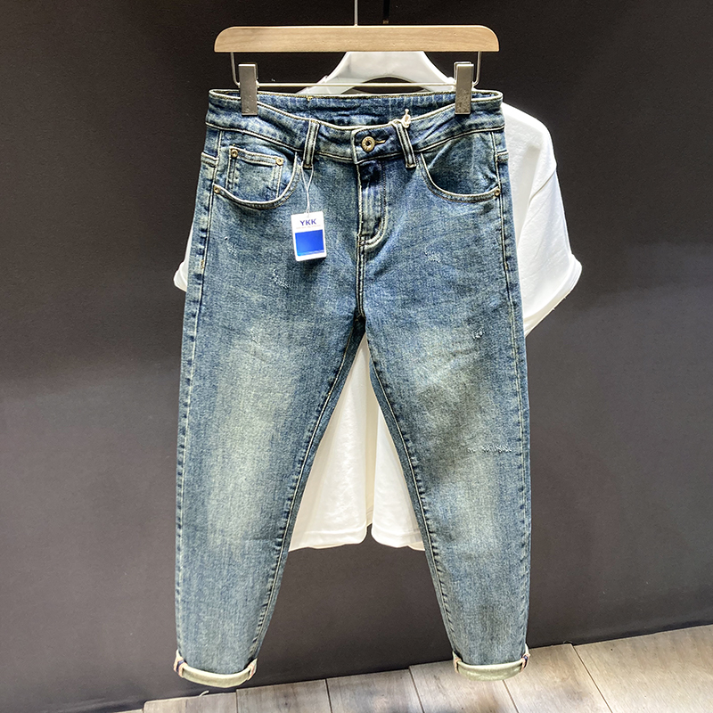 小脚裤韩版春秋牛仔裤男