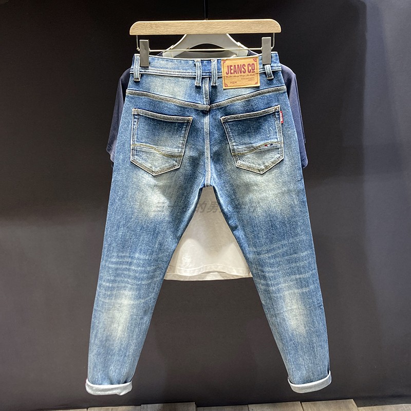 潮牌时尚休闲弹力长裤