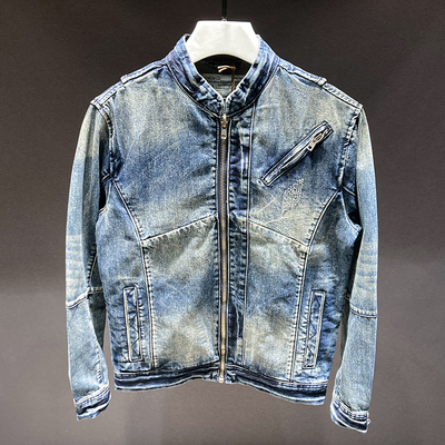 水洗做旧机车上衣夹克