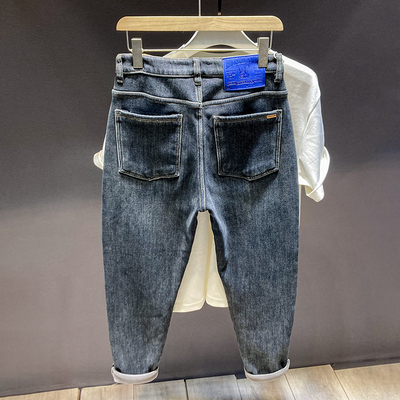 男生时尚水洗弹力长裤