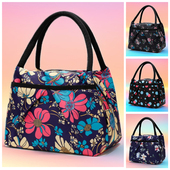 手提布包妈妈手拎包中老年人零钱包小方包压花耐脏耐用妈咪包布包