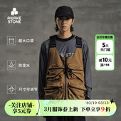 醒石超大口袋休闲钓鱼马甲男女四季 户外登山可调节多功能运动马甲