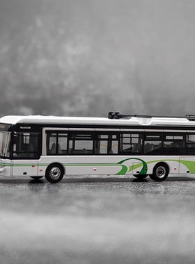 95文创1/110青年电车JNP6120BEVI合金巴士14路20路上海公交模型