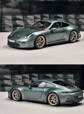 NOREV 诺威尔 1:18保时捷911 992 GT3 2021绿色 合金汽车模型