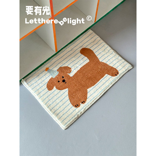 可爱ins风小猫小狗卧室地毯床边毯飘窗垫脚垫懒人沙发地垫宠物垫