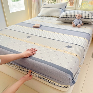 全棉深色耐脏1米5两米1米8 2米x2米2大床床笠180cmx200cm 150x200