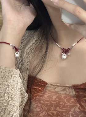 足银999胖福蝴蝶结吊坠实心在逃公主项链女送女友闺蜜圣诞节礼物