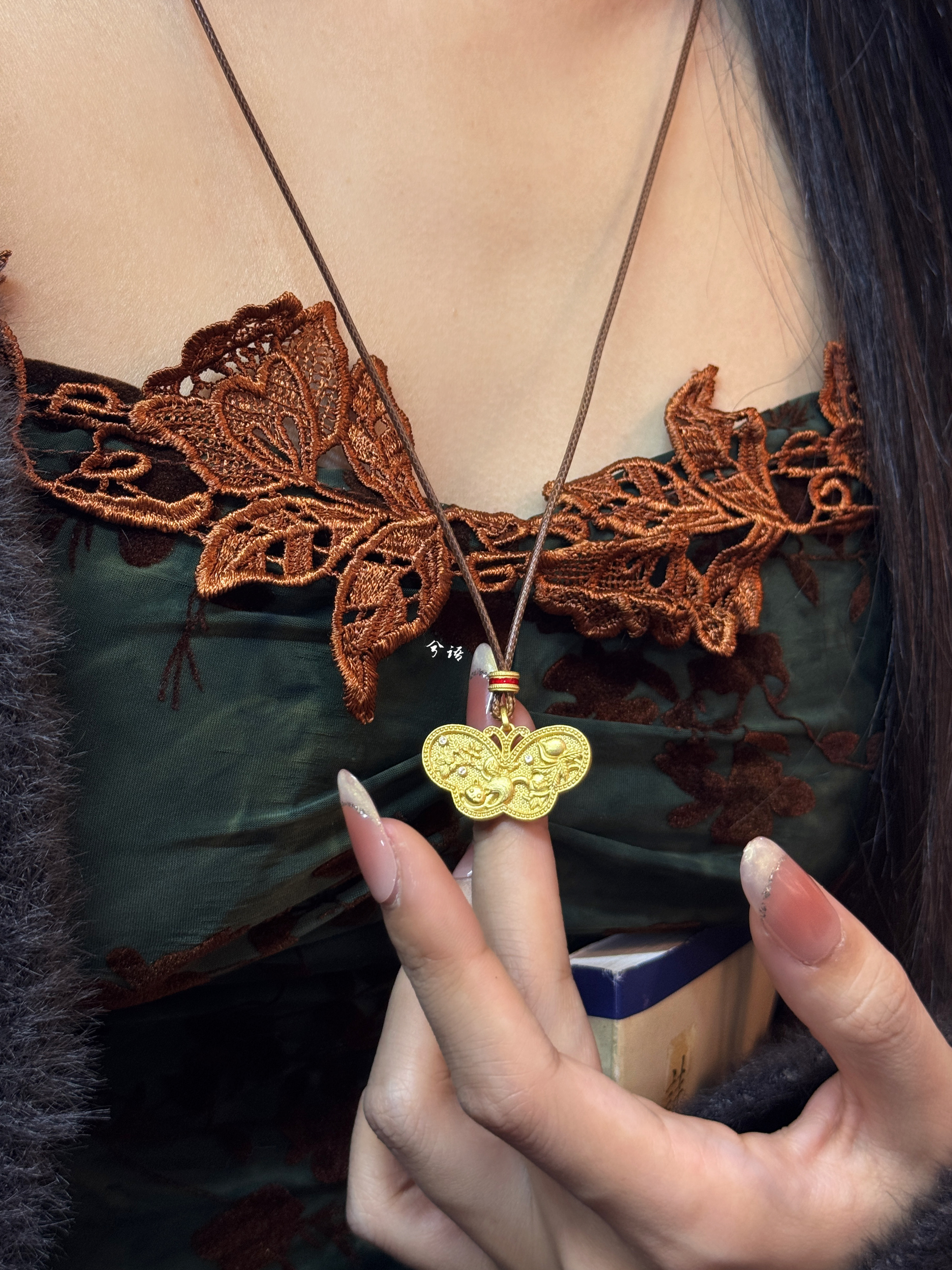 兮语「猫与蝶」足银项链描金女蝴蝶吊坠毛衣链新中式国风礼物,饰品/流行首饰/时尚饰品新,银饰项链,淘宝优惠券,粉丝福利购,淘宝优惠卷
