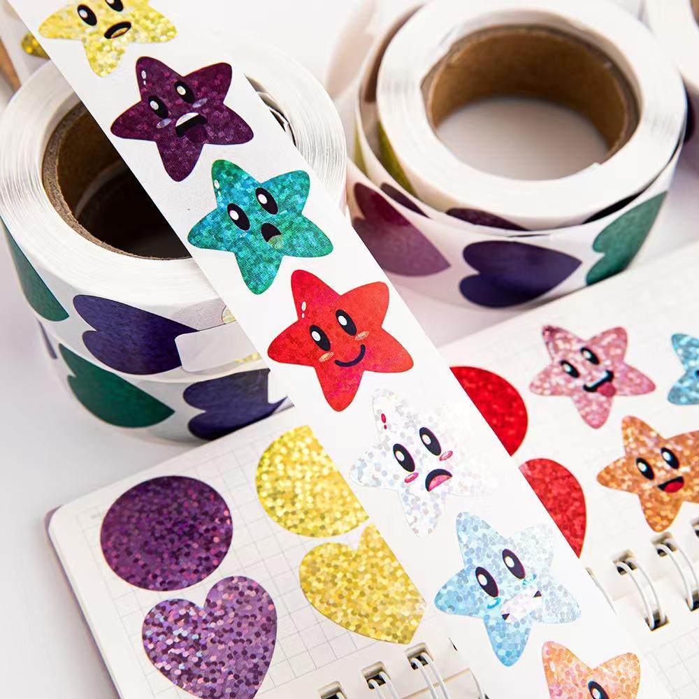 镭射星星贴新款红包封口贴迷你烘焙贴画可爱星星贴纸标签贴装饰,玩具/童车/益智/积木/模型,贴纸,淘宝优惠券,粉丝福利购,淘宝优惠卷