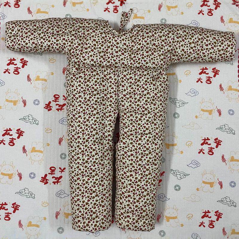 冬季宝宝加厚棉花连体衣儿童婴儿棉服纯手工秋冬纯棉保暖哈衣爬服
