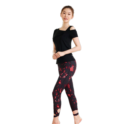 沙洛尔瑜伽服春夏季运动短袖套装