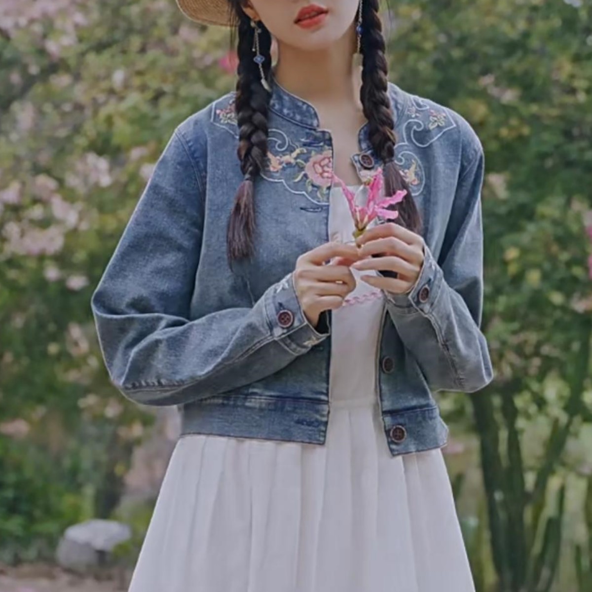 短款牛仔外套女秋季2023