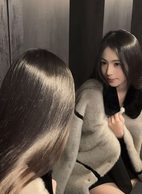 显贵高贵奢华皮毛一体水貂貂毛长款保暖皮毛一体Lxn360699A