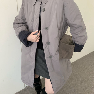 90绒三星安心绒韩版风衣保暖羽绒服外套  258831#  LCX