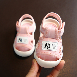 3一岁2女童公主鞋 包头凉鞋 软底防滑0 婴儿学步鞋 夏季 小孩宝宝鞋