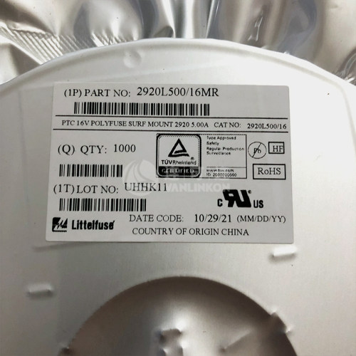2920L500/16MR 美国 力特 Littelfuse PPTC 可复式保险丝 原装现