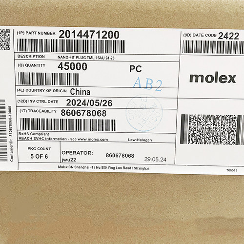 201447-1200 Molex 连接器 现货供应