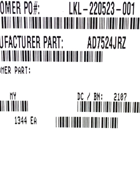 AD7524JRZ ADI 集成电路(IC) 现货供应