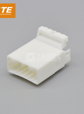 1-174930-1 TYCO 泰科TE 安普AMP 汽车连接器6P 白色外壳原装现货
