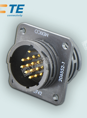 206552-1 TE/AMP 安普 泰科圆形电源连接器 16P 母壳 原装正品