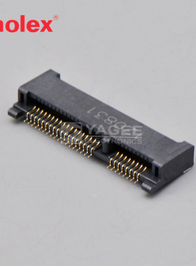 67910-0002 679100002莫仕molex 侧边卡连接器 镀金 52pin 0.8mm