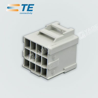 5-1971874-4 TE/AMP 安普 泰科连接器 12P 母外壳 淡灰色 原装