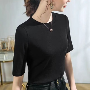 8237 内搭 260克加厚棉质面料五分袖