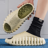 拖鞋 男士 外穿夏季 个性 室内家居浴室防滑eva足底按摩一字软底拖鞋