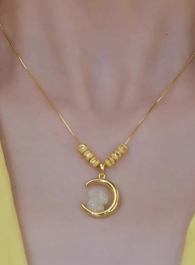 钛钢不掉色盒子链女生肖月兔