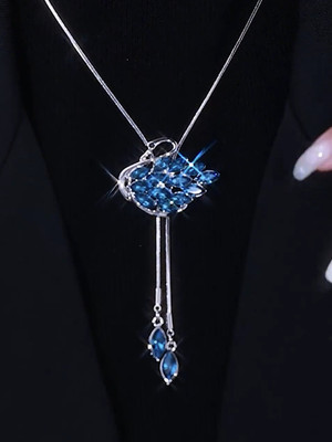 other水钻蛇骨链水晶天鹅流苏