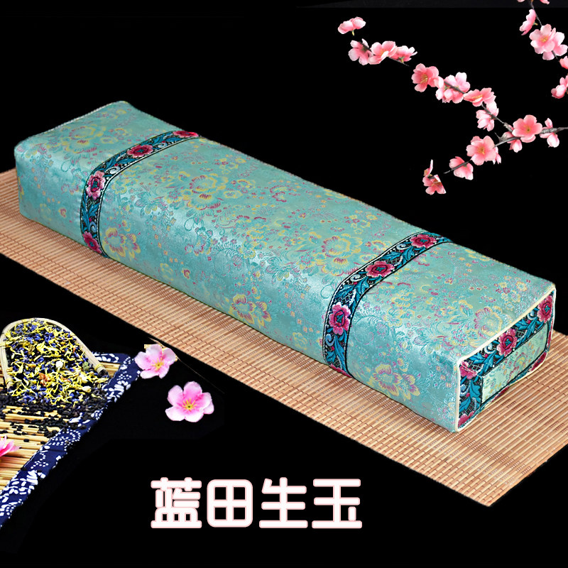中国风中式古代荞麦枕头决明子枕头方形枕头荞麦菊花复古古风枕头