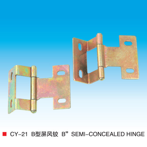 曲铰加厚型屏风铰链B型屏风铰CY21木门五金合页配件折门合页