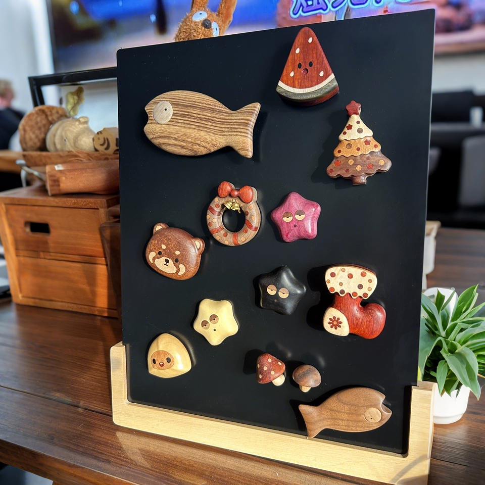 冰箱贴展示板置物架磁吸装饰收纳