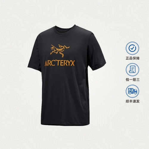 Arcteryx Arc Word Logo Logo 24SS Men's Deshatabless Cotton Complete -Sleeed T -Fork