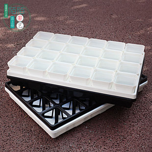 二代浸盆加高接水盘加厚树脂托架简约桌面多肉盆栽闷养盖育苗播种