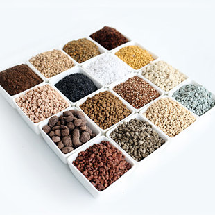 多肉铺面伴土赤玉麦饭石植金石彩虹石稻壳灰绿沸石火山岩硅藻陶粒