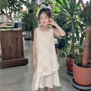 女童夏天高级感裙子夏季薄款儿童2026新款波西米亚风超好看连衣裙