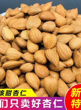 新货承德生熟大杏仁甜南生杏仁生的新鲜原味杏仁坚果零食散装杏仁