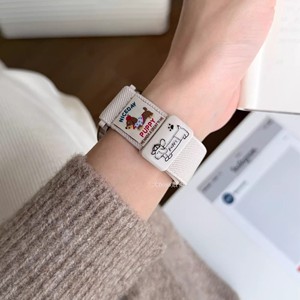 适用联想Lenovo Watch Fit智能手表带尼龙磁吸L-SWAF101创意小狗