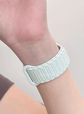 适用Amazfit华米跃我 Bip 6 硅胶磁吸手表带GTR4/GTS4/3mini配件2