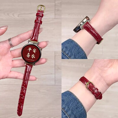 适用Amazfit华米跃我真皮手表带