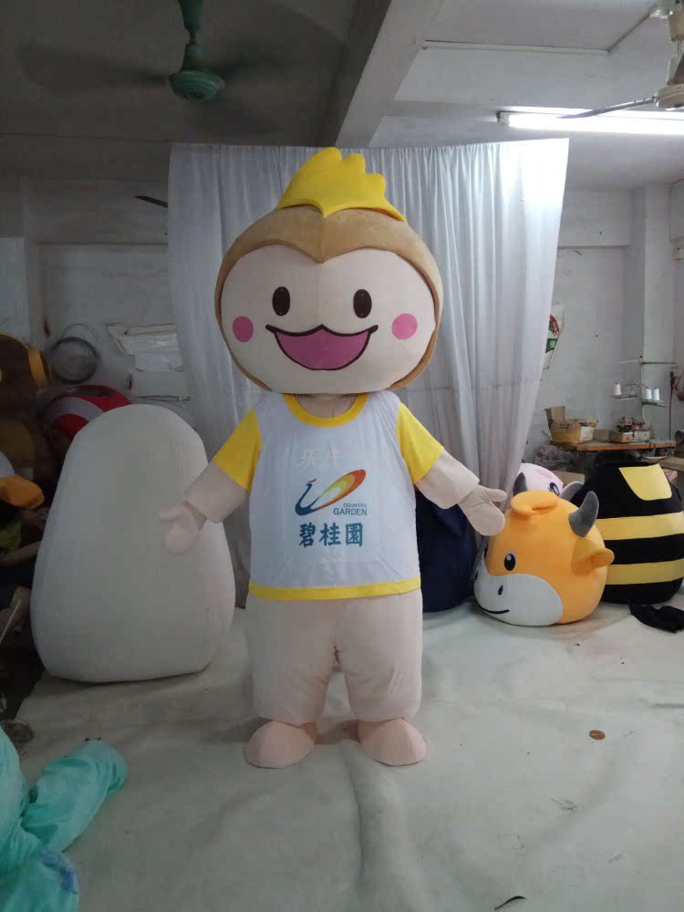 定制碧桂园公司ip卡通服装人偶道具来图定制品牌行走公仔吉祥物