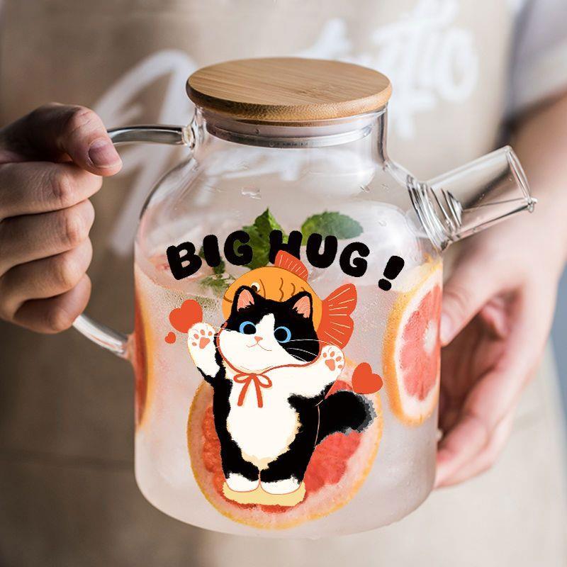 玻璃茶壶加厚茶水分离大