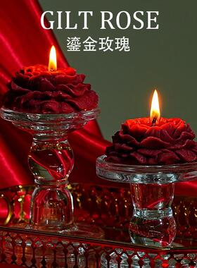 ins低温香薰蜡烛玫瑰礼物