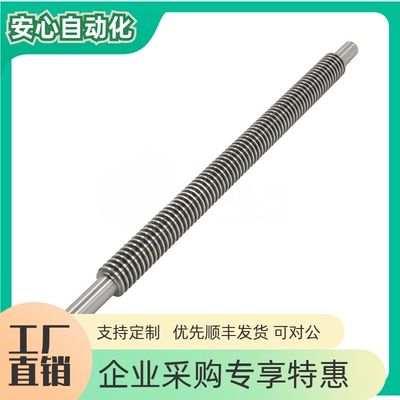 30度梯形丝杠两端一阶带键槽型