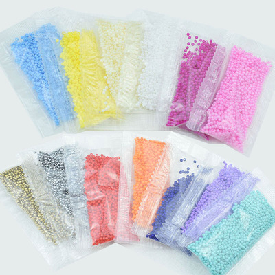 diy国产小米珠流苏仿玉石